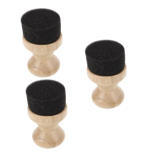 Levemolo 3pcs Wood Cutting Board Oil Applicator Ergonomic Wax Brush for Smooth Finish Kitchen Utensils Compact for Preventing Drying and Cracking