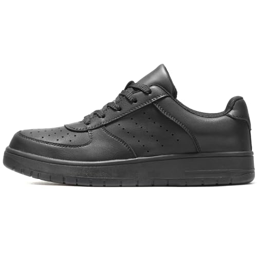 Furuian Steel Toe Shoes for Men Comfortable Safety Shoes Lace Up Work Shoes3