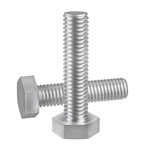 Image of 1 /2-13 x 1-3 /4 inch (1 to 7 inch Optional) Hex Head Screw Bolt, Stainless Steel 18-8(304), Fully Threaded,10pcs