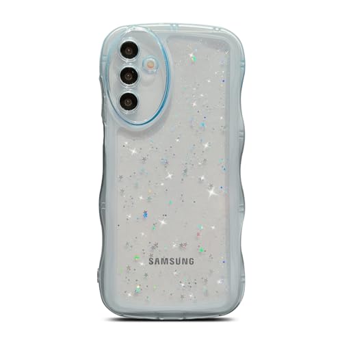 Coque Samsung S25 FE esthétique paillettes bleues, cadeau idéal femme
