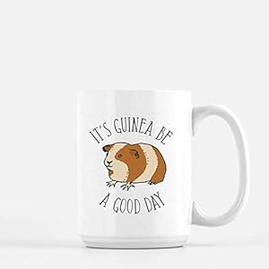 OttoRiven101 Guinea Pig Mug Punny Coffee Mug Funny Coffee Mug Coworker Gift Funny Gift Guinea Pig Gift 11oz Ceramic Coffee Cup High Gloss