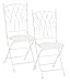 Produktbild Dehner Klappstuhl Luca, 2er Set, je ca. 91 x 50 x 41 cm, Metall, weiß