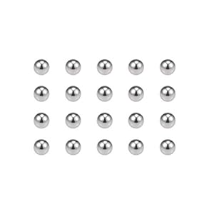 sourcing map 1/8-inch Bearing Balls 440C Stainless Steel G25 Precision Balls 100pcs