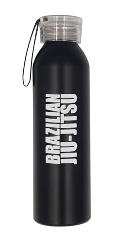 Brazilian Jiu Jitsu Flag BJJ Sport Art Water Bottle Laser Engraved Stainless Steel Durable
