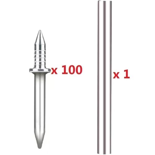Clavos de doble cabeza 100 piezas para zócalos con herramienta de manga específica miniatura 3