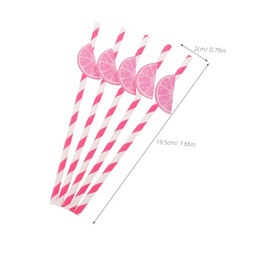 Pitillos de papel rayados multicolor 30 piezas miniatura 2