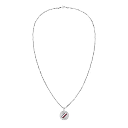 TOMMY HILFIGER herr halskedja med berlock Casual silver