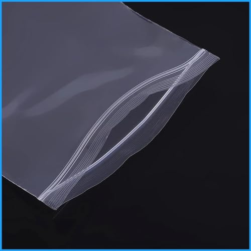 PG 11 | 6 x 9 Grip Seal Zip Lock Pouches, Clear Reusable Plastic, 1000 Pack, Food Storage, Freezer & Jewellery Organisation