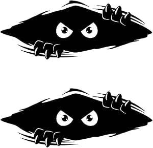 FAINCA 2 Pièces Autocollant Voiture Humour Autocollant Moto Stickers Moto Sticker Voiture Autocollant pour Voiture Autocollant Monster Energy pour Pare-Chocs...