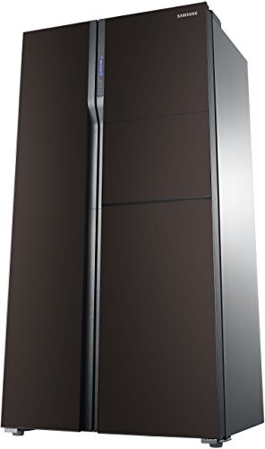 Image of Samsung 591 L Frost Free Side-by-Side Refrigerator(RS554NRUA9M /TL, Wine Glass Mirror Finish)