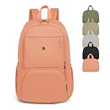 Joyway Foldable Women's Mini Backpack – Lightweight, Quilted & Waterproof Travel Bag, Cute Everyday Schoolbag, Perfect for Work & School(Coral Pink)