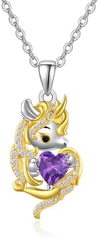 925 Sterling Silver Pendant Necklace Crystal Cubic Zirconia Anima...