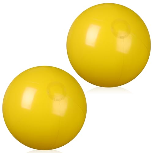 2 pelotas inflables de playa de 24 pulgadas para juegos de piscina de verano