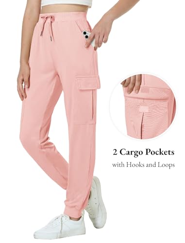 Image of EXARUS Girls Hiking Cargo Pants Joggers Teen Quick Dry Lightweight Slim Fit