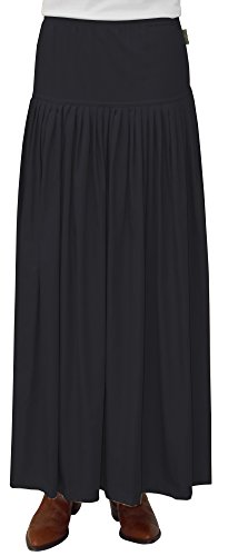 Baby'O Women's Original Biz Style Ankle Length Long Cotton Twill Skirt