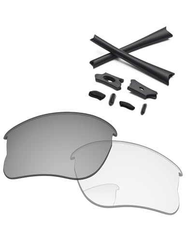 Image of Replacement Lenses & Rubber Kits for Oakley Flak Jacket XLJ OO9009 63mm - Precision Fit, UV Block, Impact Resistant