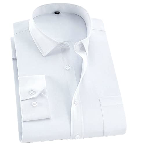 Chemise manches longues homme coupe ajustée 2XL 3XL : valorisez votre carrure aux affaires