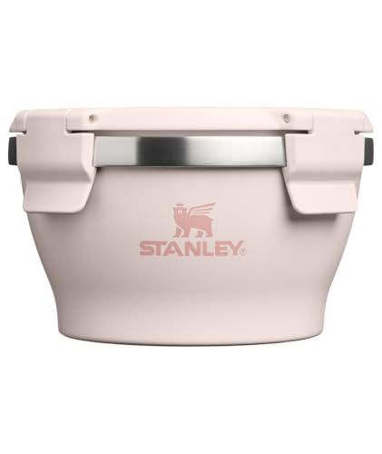 STANLEY Adventure Fresh-to-Table Leakproof Bowl 16 oz | Vacuum Insulated Food Container | Airtight Lid | Packable for Lunch & Meal Prep | Stainless Steel | BPA-Free | Dishwasher Safe | Rose Quartz