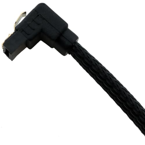 Cable de datos SATA negro 3 piezas 50 cm trenzado miniatura 3