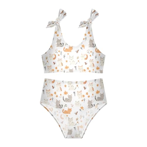 Swimsuit for Girls Cute 2 Piecing Kids Bathing Suits with Adjustable Strap3