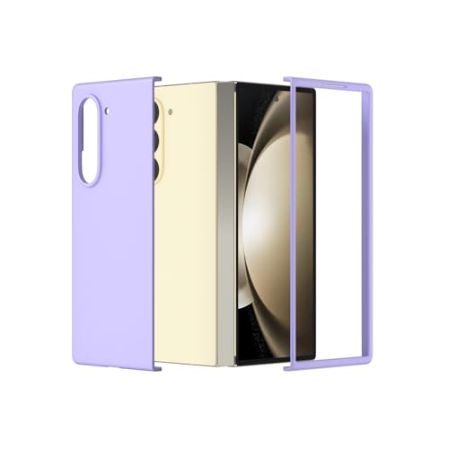 Case �Ή��@�� for Samsung Galaxy Z Fold5 [�n�[�hPC] �܂肽���ݎ��X�}�z�P�[�X Purple