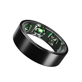 Smart Ring | Track All 4 Pillars of Health – Fitness, Nutrition, Stress, Sleep | Buy Ring Sizing Kit First | 15+ Workout Modes | Track Steps, HRV, HR, SPO2, V02 max, Temperature | Matte Black 6