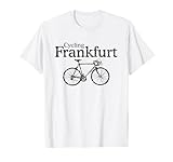 Fahrrad T-Shirts mit einem Rennrad-Design im stylishen schwarzen Vintage-Look für sportliche Frankfurter Radfahrerinnen, Radfahrer, Fahrradfahrerinnen, Fahrradfahrer, Radlerinnen, Radler, Bikerinnen und Biker in und aus Frankfurt.