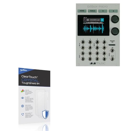 BoxWave Screen Protector Compatible With 1010music Bitbox Micro - ClearTouch Crystal ToughShield 9H (2-Pack), Clear 9H Tough Flexible Film Screen Protector