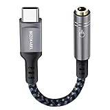 USB-C to 3.5mm Aux Cable Cord Headphone Jack Adapter Digital Audio Converter (Conexat)(Dac) Chips HiFi Sound for Type-C Mobile Devices