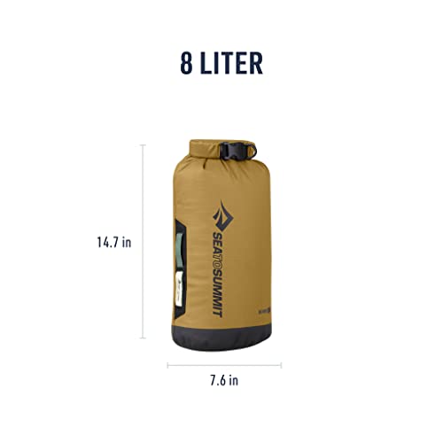 Image of Sea to Summit Big River Dry Bag, Heavy-Duty Dry Storage, 8 Liter, Gold Brown