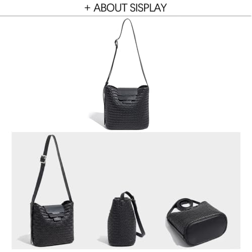 Image of JINMANXUE Woven Tote Bag For Women,Travel Shoulder Bag, Large Hollow Beach Soft Satin Handbags Hand-woven Satchel Clutch
