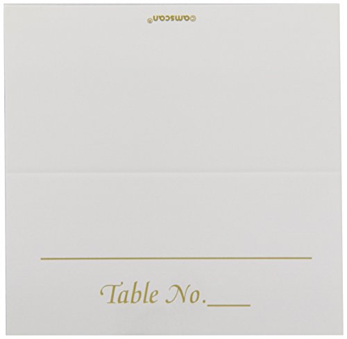 Amscan Classic Silver Table Number Place Cards (50 Piece), 3.5 x 4