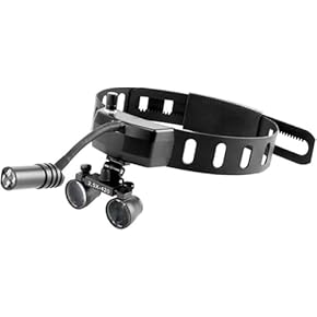 手術用ヘッドライト　1.5倍ルーペ付き ルーペ LEDメガネ ヘッドルーペ レンズ 1.5倍 2.5倍 3.5倍 5倍 レンズ