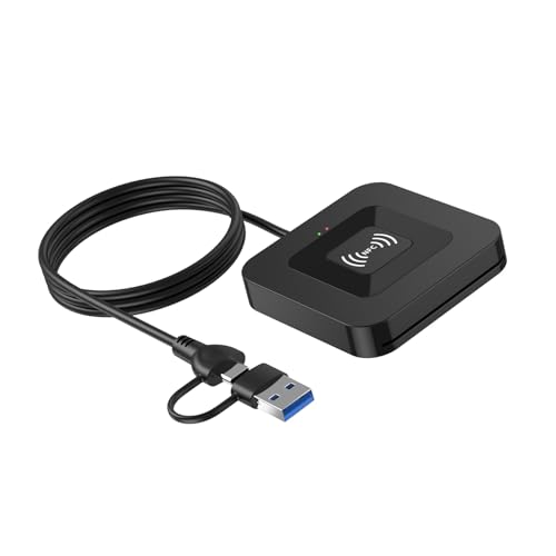 Lecteur de cartes IC portable USB pour télétravail et accès aux services publics en ligne