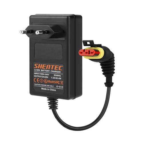 Shentec Cargador de batería de 28V Compatible con Husqvarna Automower 105, 310, 315, 315X, 305, 310 Mark II, 315 Mark II, cortacésped