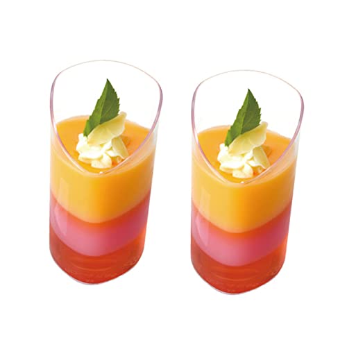 NOLITOY 10pcs Mini Dessert Cups Mini Mousse Cups Desert Cups Mini Glass Parfait Wood Bran Clear Dessert Cup Mini Parfait Cup Plastic Parfait Cup Jelly Small Bowl Ice Cream Cups Pudding Cup