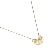 Heideman Halskette Damen Solis aus Edelstahl silber gold oder rosegold farbend poliert Kette für Frauen mit Anhänger rosegoldfarben hc358-3