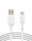 Belkin BoostCharge USB-C-Ladekabel, USB-C-/USB-A-Kabel, USB-Typ-C-Kabel für Geräte wie iPhone 16, iPhone 15, Samsung Galaxy S24, S24+, S24 Ultra, Pixel, iPad und Nintendo Switch, 1 m, Weiß