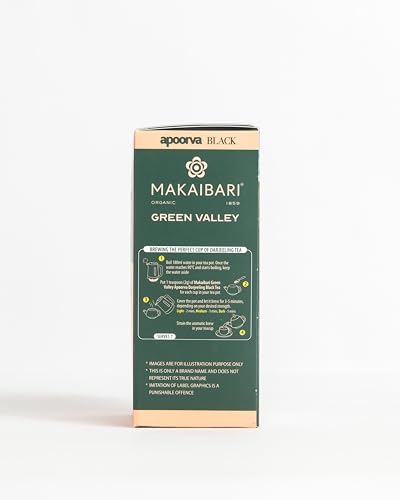Image of Makaibari Green Valley Apoorva Finest Darjeeling Black Loose Tea Leaves 100 Gm | Premium Darjeeling Single Estate | Muscatel Fruity Top Notes | 50 Cups