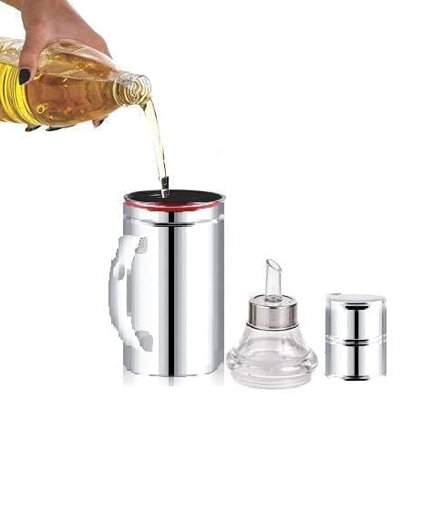 INKULTURE Stainless Steel Oil Dispenser with Nozzle 1 Litre (1000 ml) (Model No.01/01 piece) - Image 6 thumbnail