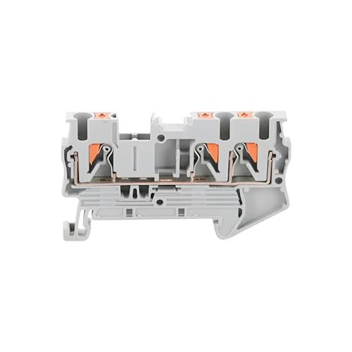 Bornier PT 2.5-Twin résolvant les faux contacts sur rail DIN avec ses 3 conducteurs sans vis