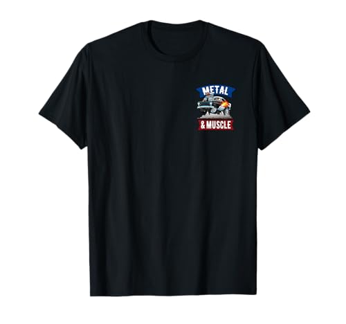 Muscle Cars Classic Cars Hotrods Main Street USA Cartoon T-Shirt