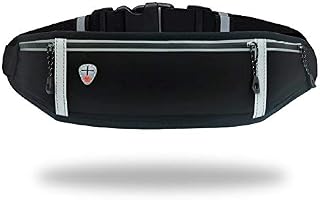 GORWRICH Running Belt with Waterproof Adjustable Elastic Strap, Sweatproof waistpacks with Large Capacity, Perfect for Running and Outdoor Activities