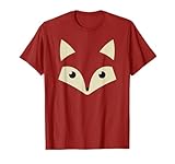 Cute Fox Face T-Shirt Awesome Halloween Costume Gift Shirt T-Shirt