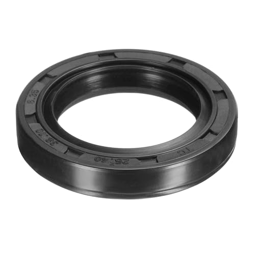 uxcell 25.4 x 38.1 x 6.35mm TC Oil Shaft Seal, Nitrile Rubber Double Lip Oil Seals by Size for Car Automobile Bearing Shaft Oil Pumps Engines