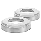 SHINEOFI 2 Stück Edelstahl Poolleiter Rosetten Abdeckungen Rostfrei Hart Passgenau für Handläufe und Eingelassene Schwimmbadtreppen Multifunktional für Treppengeländer Zaunpfosten und