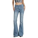 Legging for Women High Waisted Flared Jeans Bell Bottom...