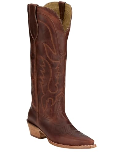 Tony Lama Women's Derby Jess Tall Western Boots - Snip Toe