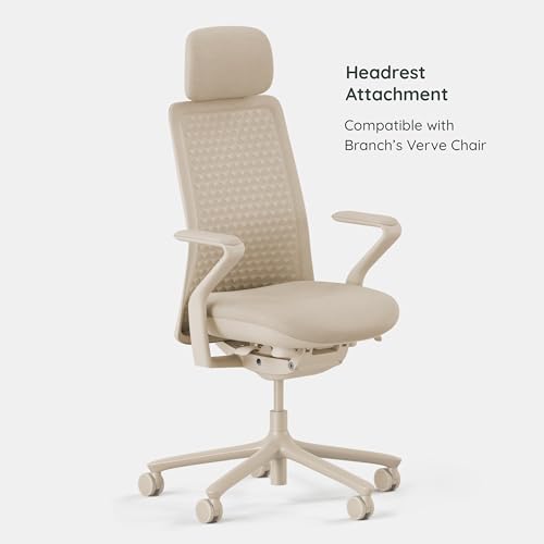 Image of Branch Adjustable Chair Headrest Attachment - Only Compatible with The Verve Chair - Experience Optimal Comfort and Support - Wheat