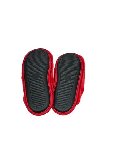 Victoria's Secret Closed Toe Faux Fur Slipper Color Red New3